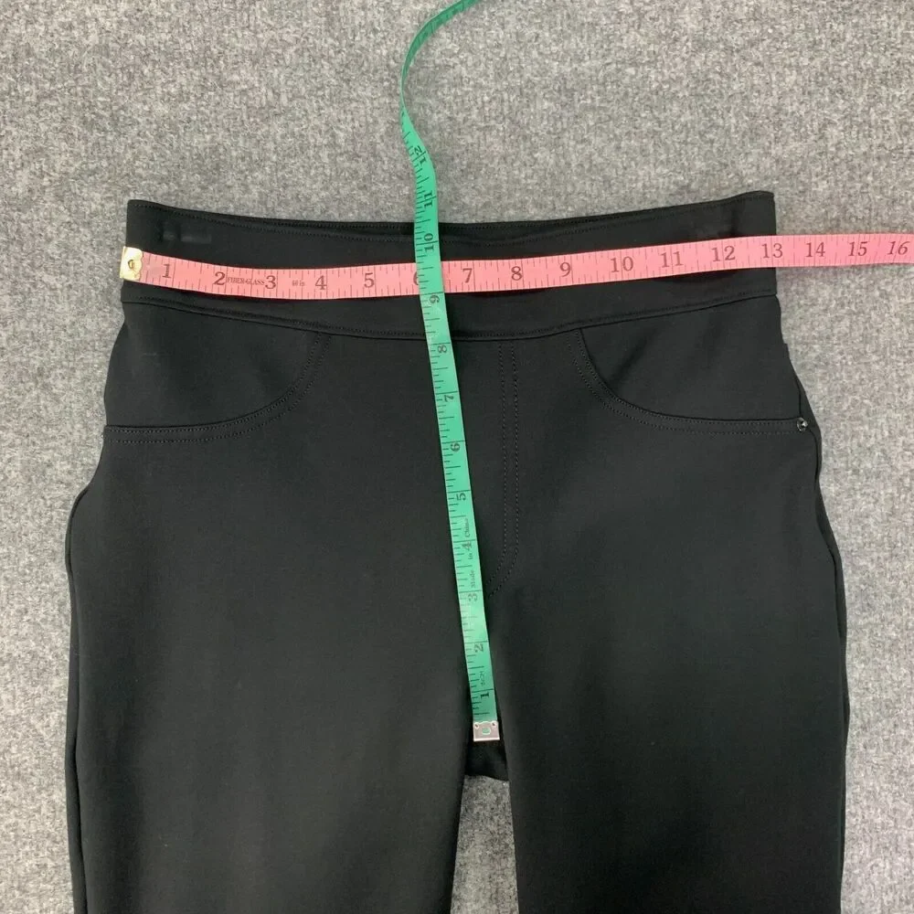 Spanx Pant Womens SP Small Petite The Perfect Black Ankle Ponte Knit Pull On